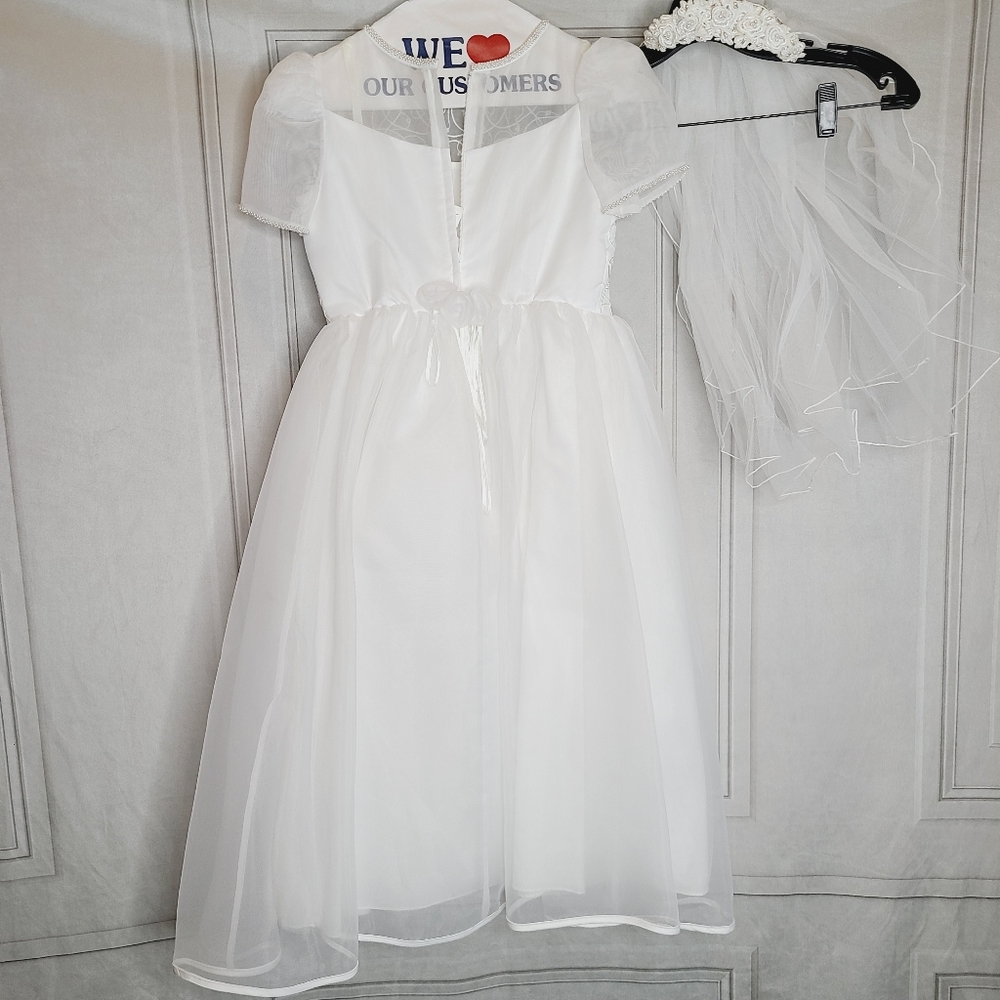 Vintage Communion Dress and Veil - Picture 7 of 11
